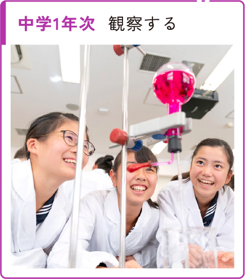 中学1年次 観察する