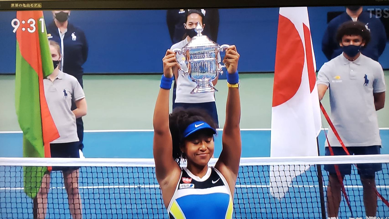 【校長室より】「７枚のマスク」大坂なおみ選手、全米オープン女子シングルス優勝！