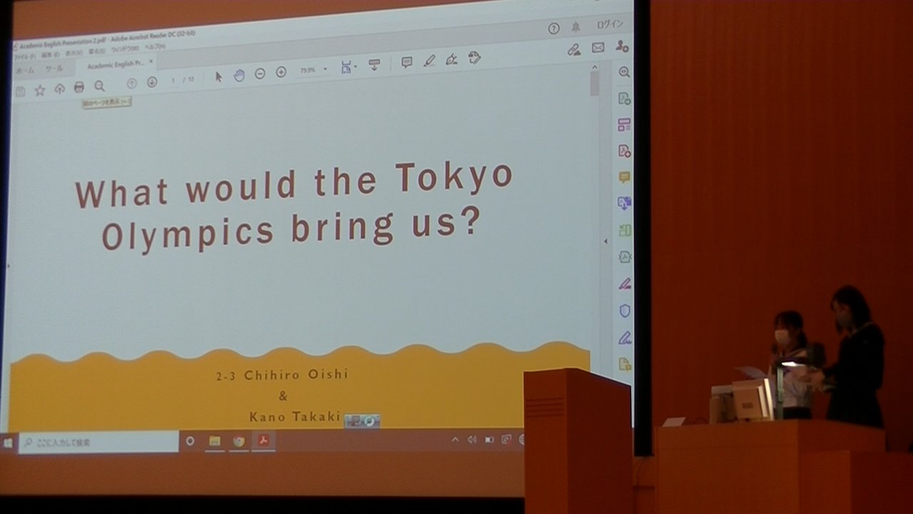 【高2】選択Academic English 1学期の英語プレゼンテーション発表