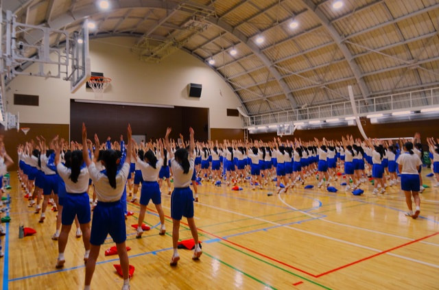 体育祭予行練習を実施しました(1回目)