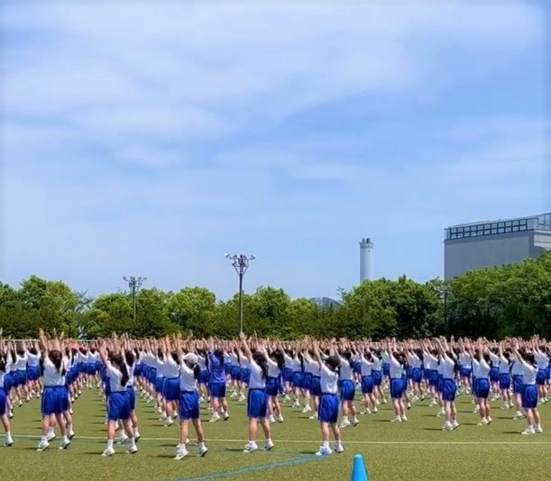 体育祭予行を行いました